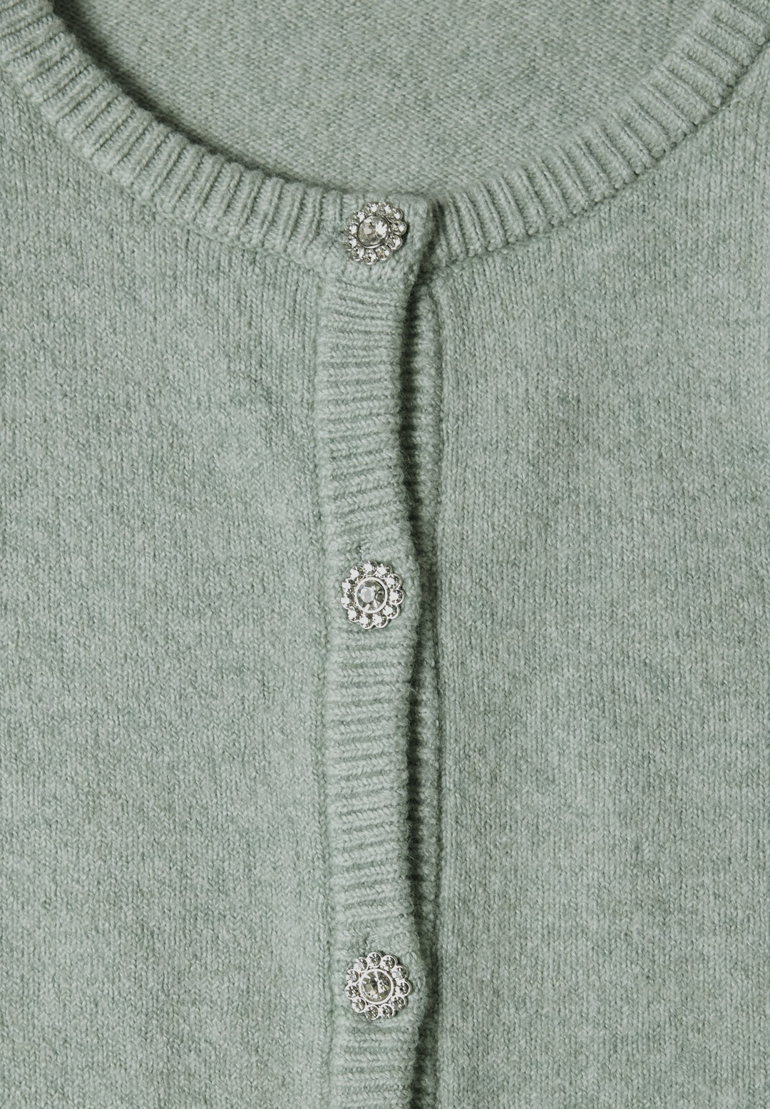 LTD QR_cosy roundneck cardi, eucalyptus green mel. 18035 Bild 2