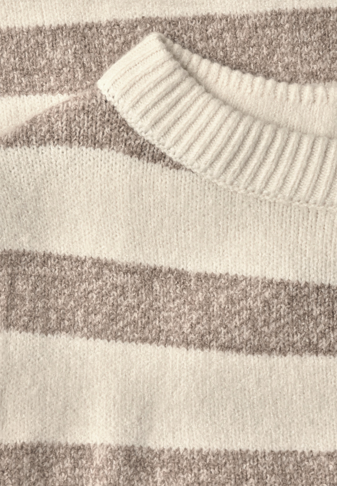 LTD QR_cosy striped sweater u-, pure beige 37931 Bild 2