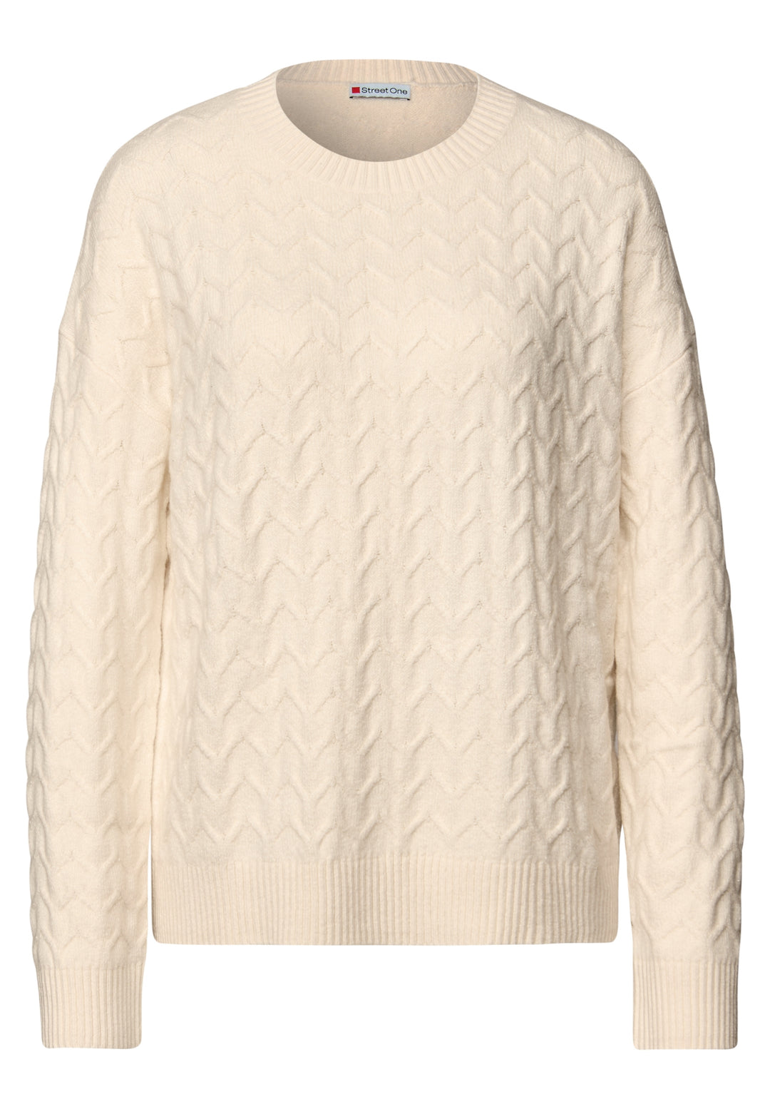 LTD QR_cosy structure sweater, soft beige 16351 Bild 1