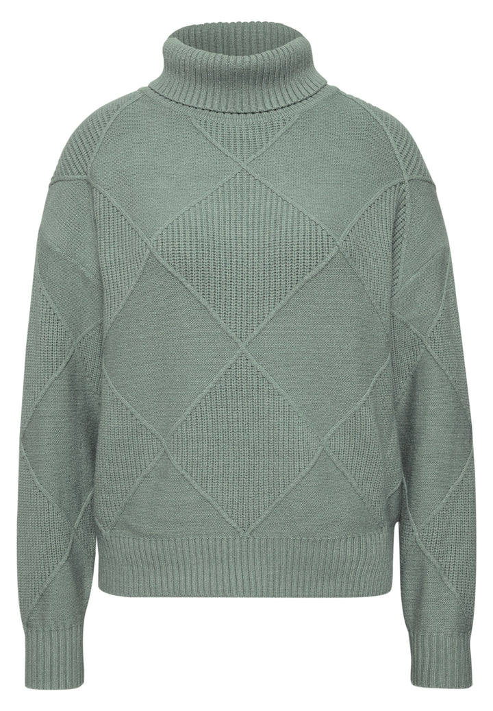LTD QR_cosy structure sweater, eucalyptus green mel. 18035 Bild 1