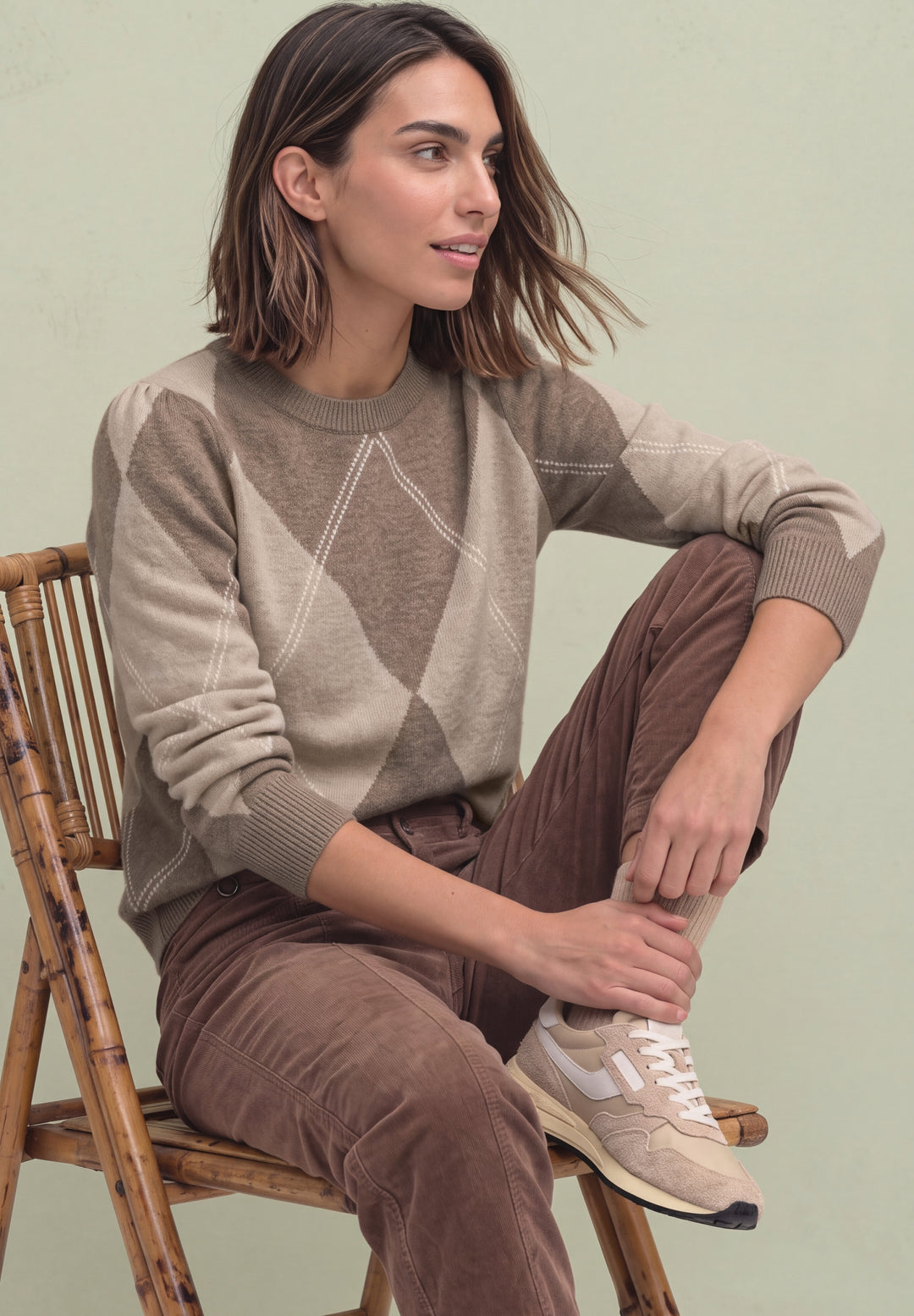 LTD QR_cosy sweater intarsia, sanded amber mel. 37871 Bild 3