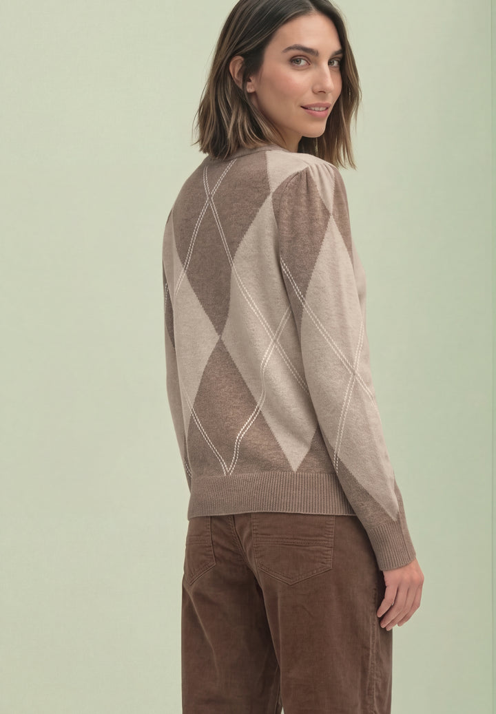 LTD QR_cosy sweater intarsia, sanded amber mel. 37871 Bild 4