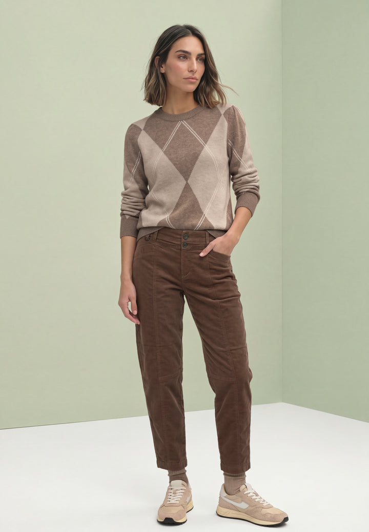 LTD QR_cosy sweater intarsia, sanded amber mel. 37871 Bild 5