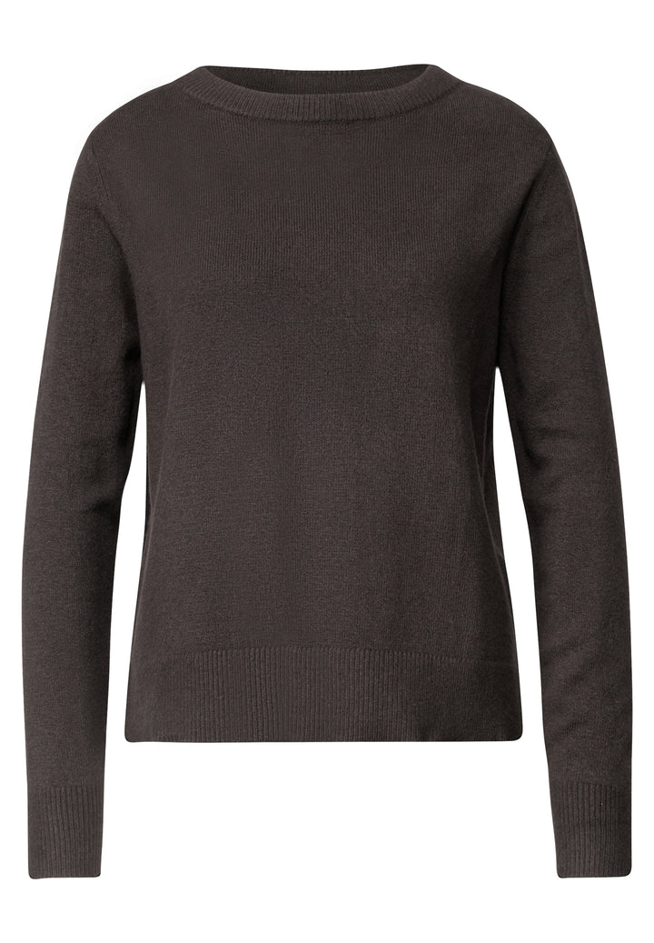 LTD QR_cosy sweater u-boat, black coffee mel. 18037 Bild 1