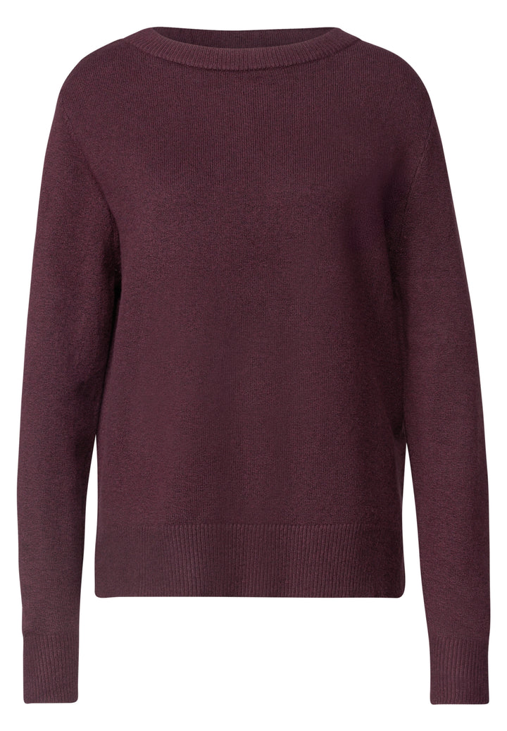 LTD QR_cosy sweater u-boat, rustic rouge mel. 17935 Bild 1