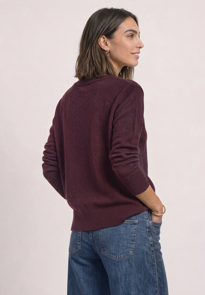 LTD QR_cosy sweater u-boat, rustic rouge mel. 17935 Bild 4
