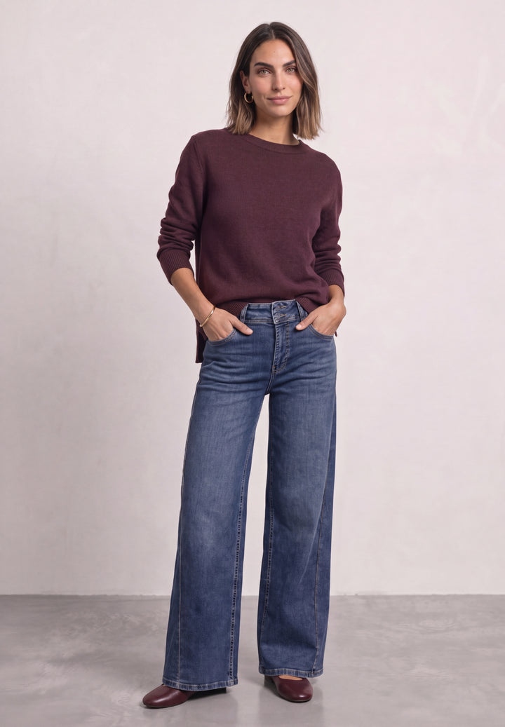 LTD QR_cosy sweater u-boat, rustic rouge mel. 17935 Bild 5