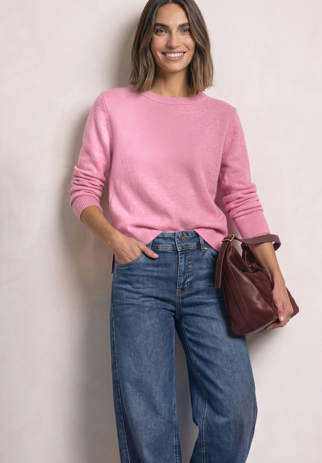 LTD QR_cosy sweater u-boat, warm blush mel. 17938 Bild 3