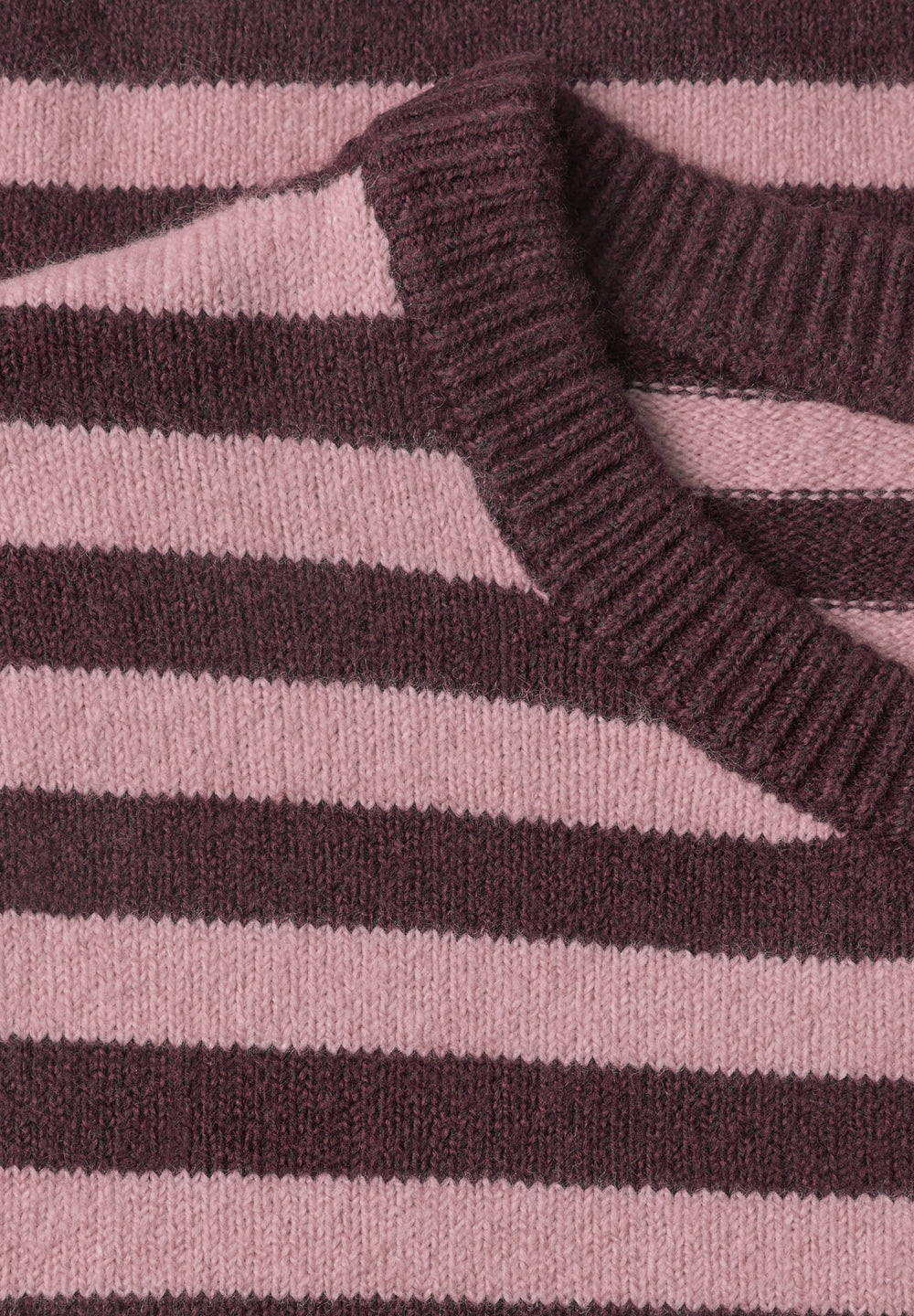 LTD QR_cosy sweater with strip, rustic rouge mel. 27935 Bild 2