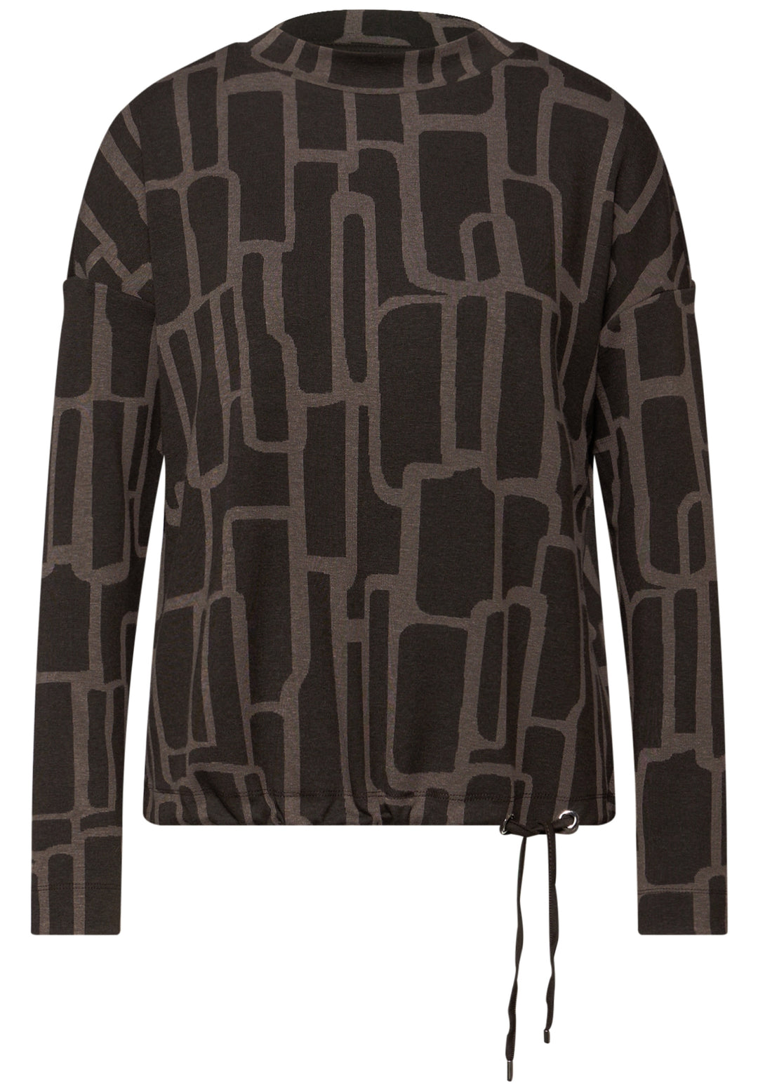 LTD QR dessin turtle neck shir, darkest brown 27103 Bild 1