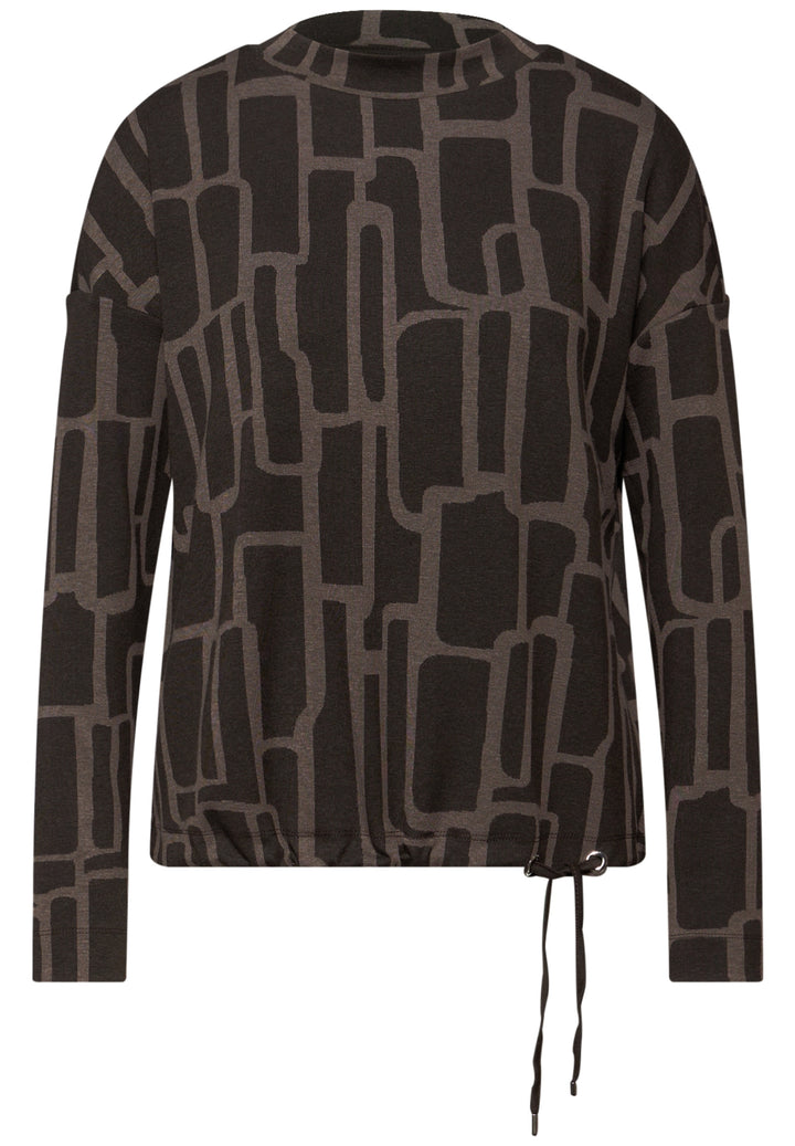 LTD QR dessin turtle neck shir, darkest brown 27103 Bild 1