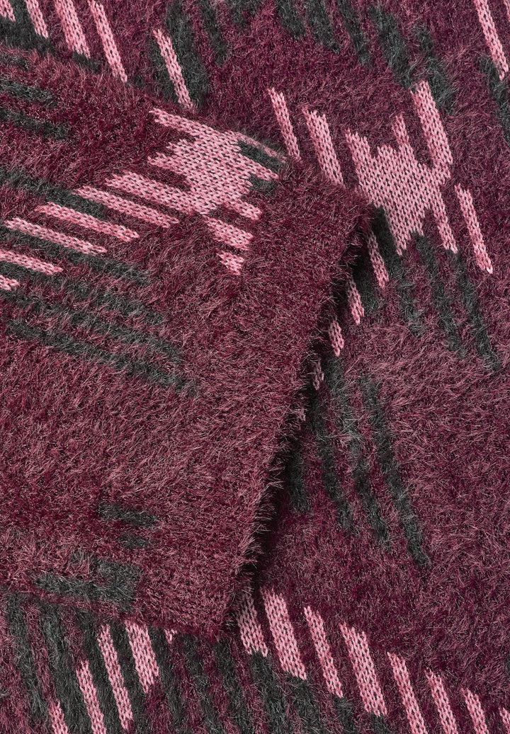 LTD QR_fluffy jacquard sweater, rustic rouge 37820 Bild 2