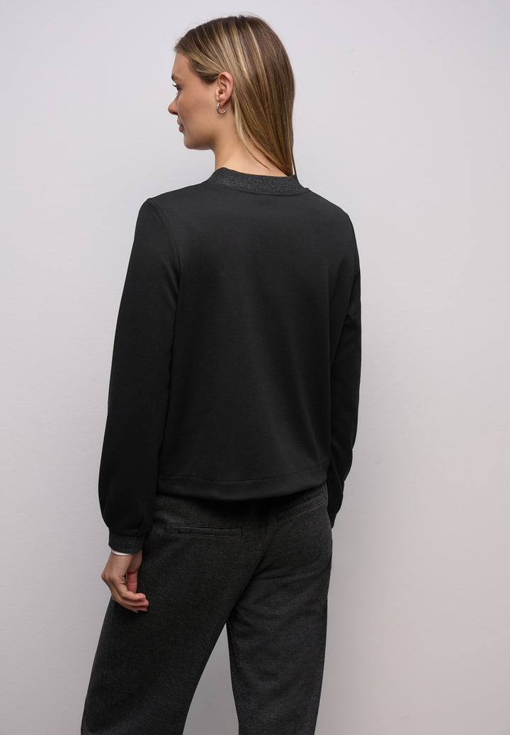 LTD QR interlock jacket w.shin, Black 10001 Bild 4