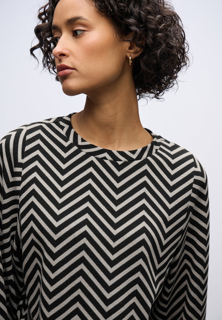 LTD QR jacquard dessin shirt, Black 20001 Bild 3