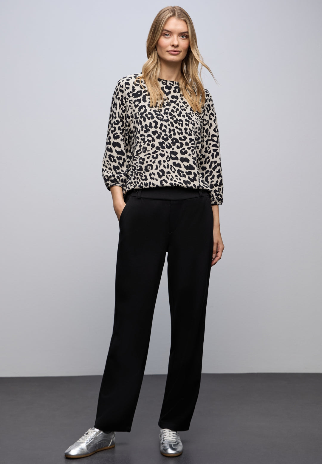 LTD QR jacquard dessin shirt, soft beige 26351 Bild 5