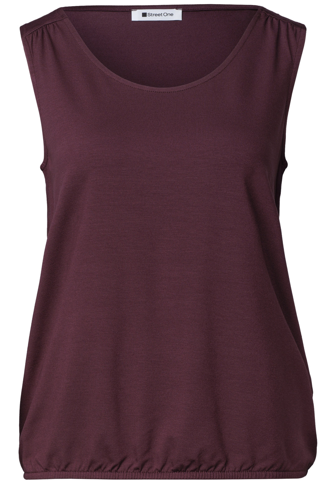 LTD QR jersey v-neck top, rustic rouge 17820 Bild 1