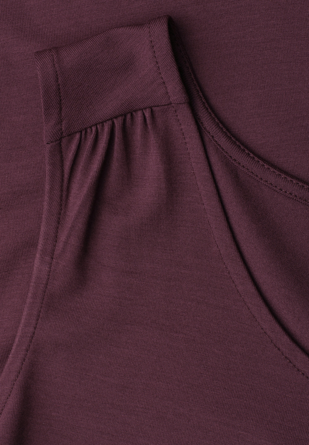 LTD QR jersey v-neck top, rustic rouge 17820 Bild 2
