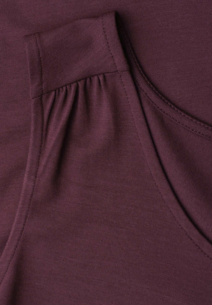 LTD QR jersey v-neck top, rustic rouge 17820 Bild 2