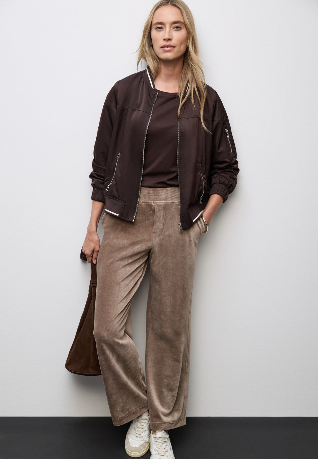 LTD QR Jesey Cord_Straight Leg, silk brown 16911 Bild 6