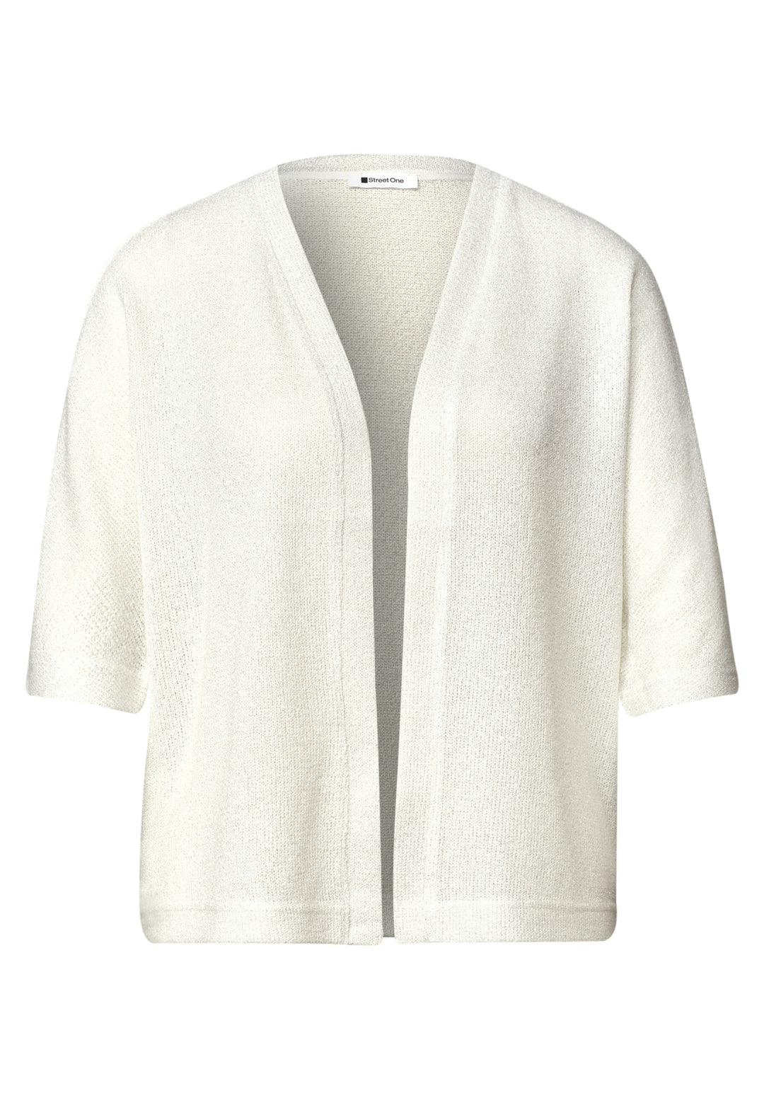 LTD QR knit look batwing jacke, off white 10108 Bild 1