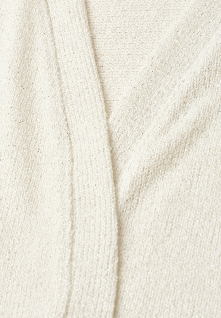 LTD QR knit look batwing jacke, off white 10108 Bild 2