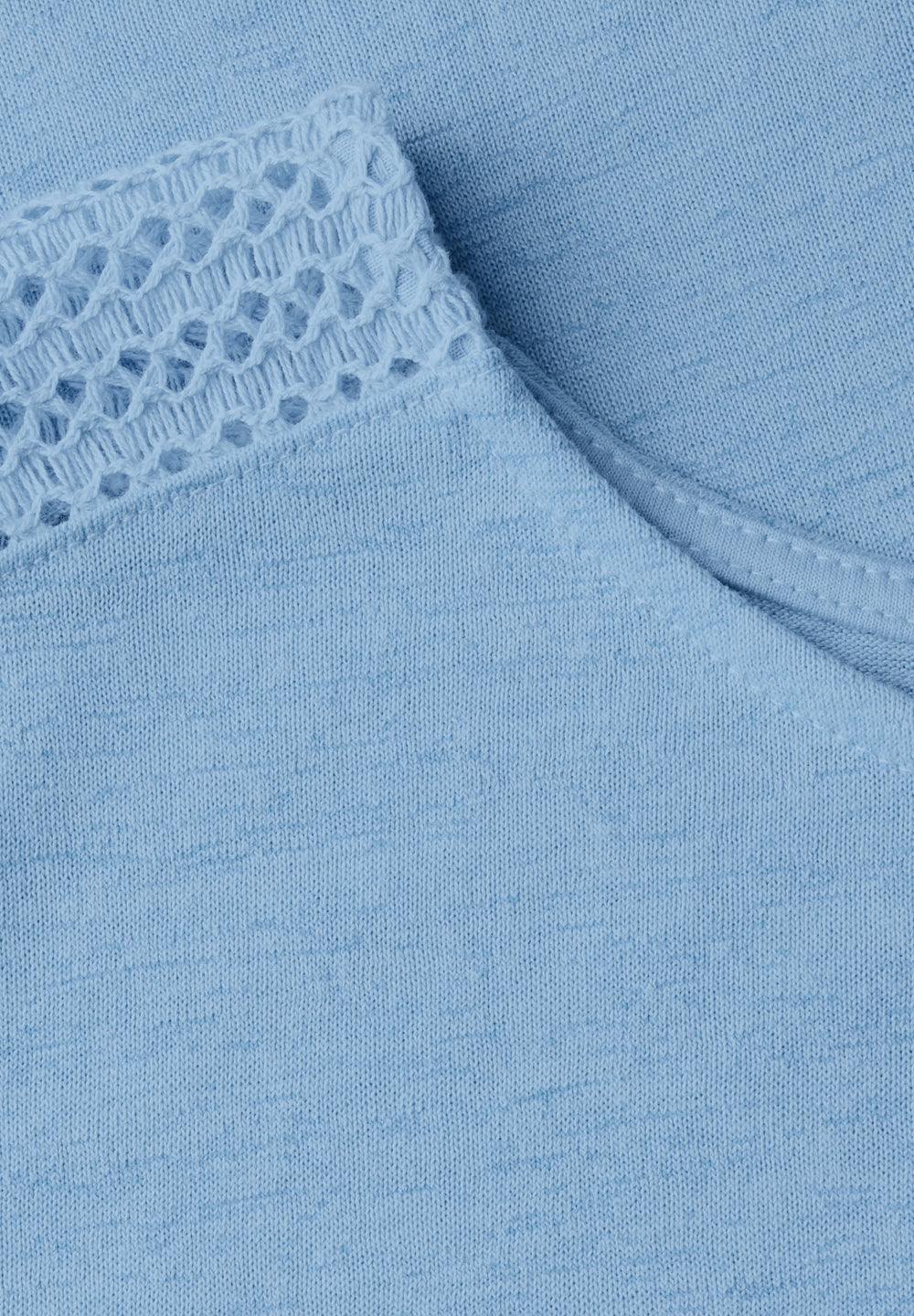 LTD QR linen look shirt w.lace, serenity blue 16266 Bild 2