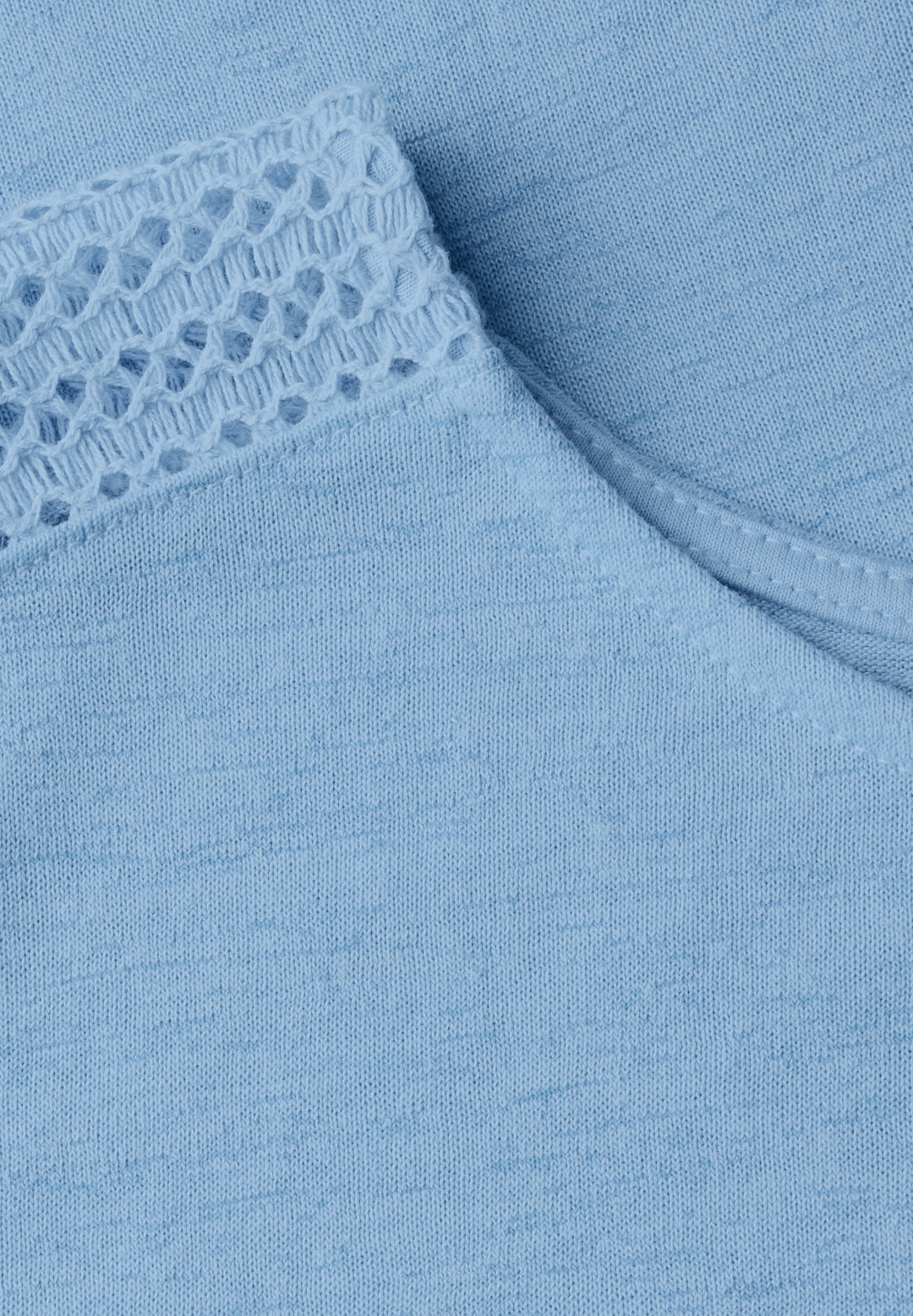 LTD QR linen look shirt w.lace, serenity blue 16266 Bild 2