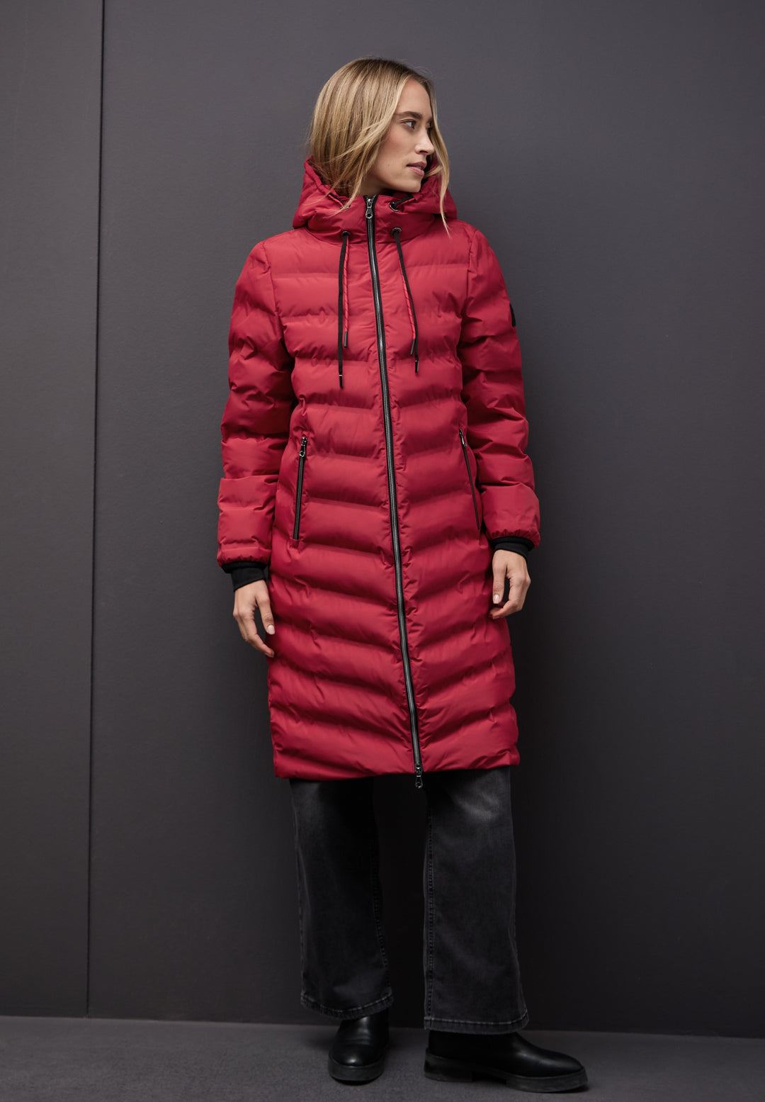 LTD QR Long Padded Jkt w. Glue, carpet red 11359 Bild 6