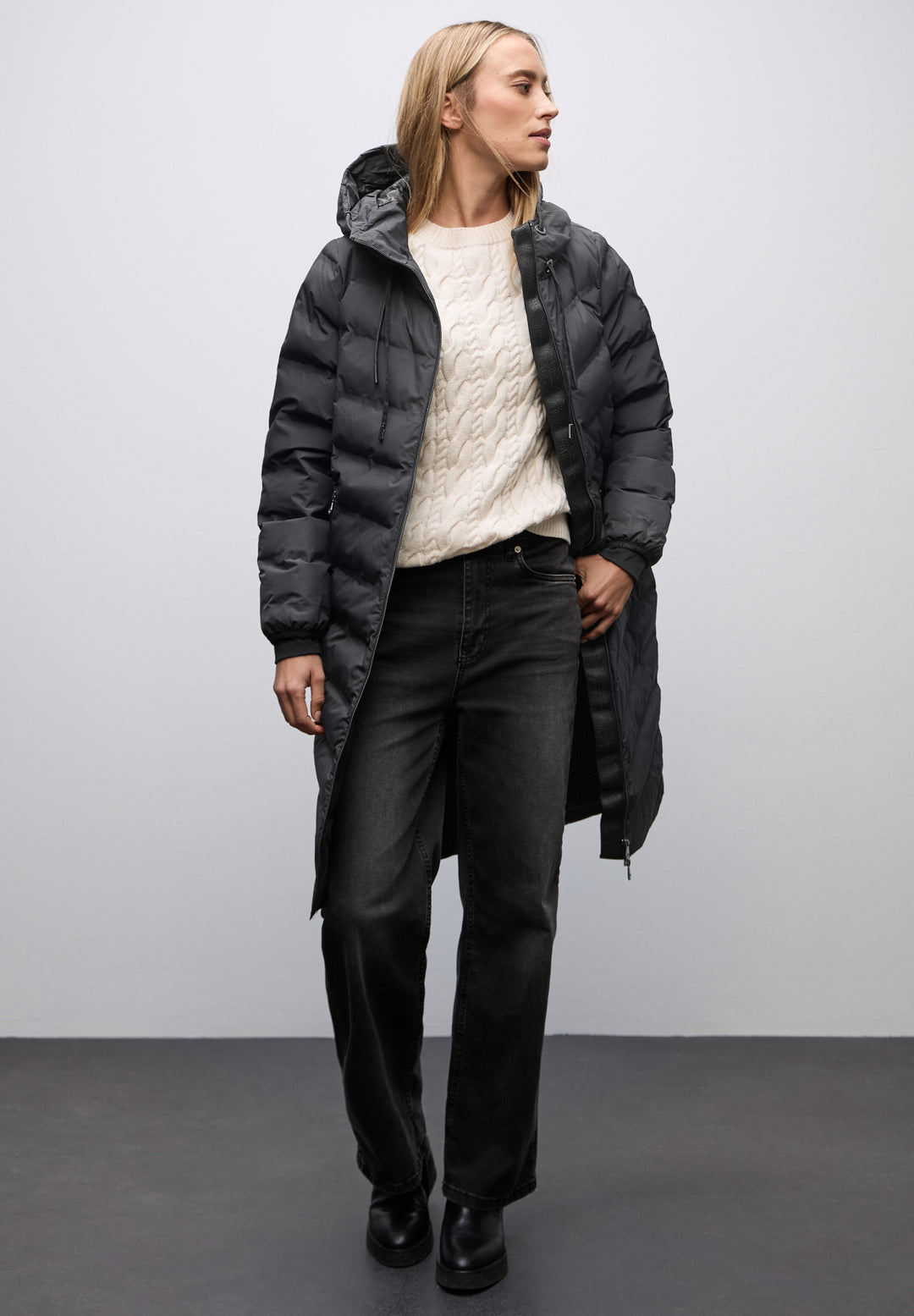 LTD QR Long Padded Jkt w. Glue, Obsidian Blue 16641 Bild 3