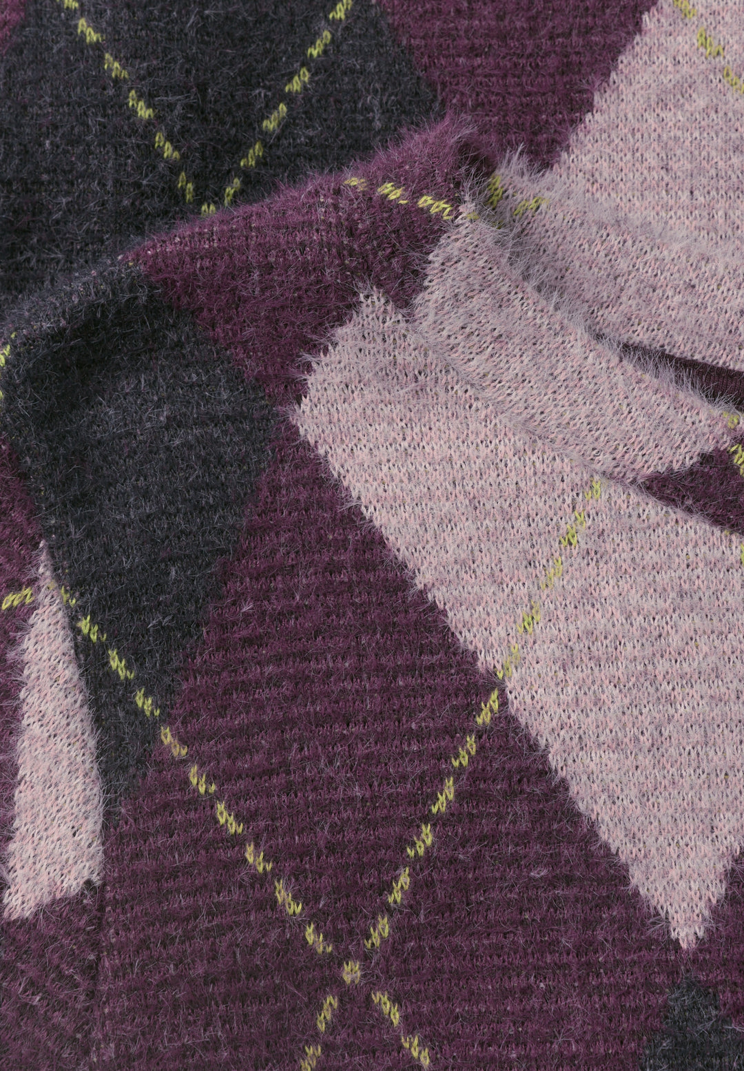 LTD QR modern fluffy dessin sh, berry plum 38310 Bild 2