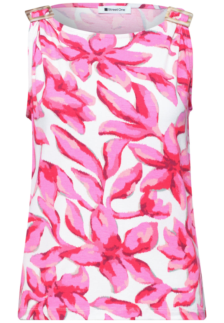 LTD QR printed jersey top w.sh, off white 30108 Bild 1