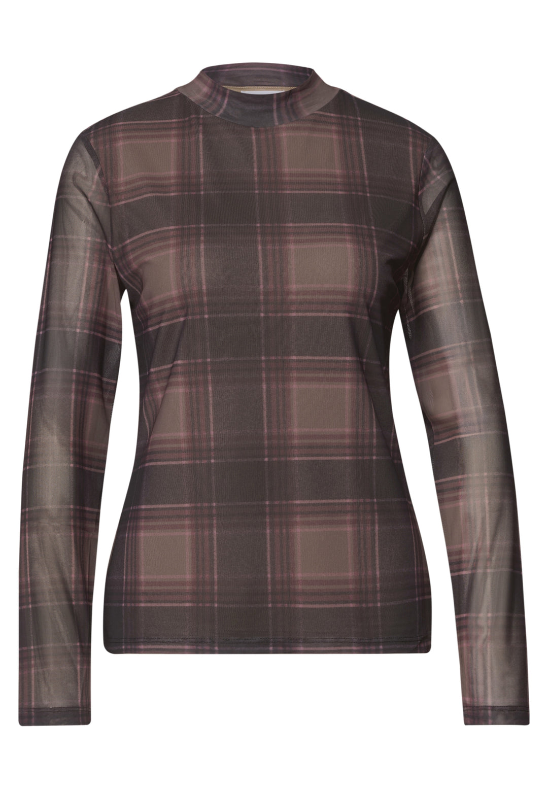 LTD QR printed mesh round neck, sanded amber 37870 Bild 1