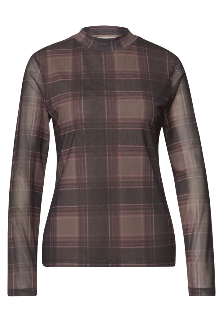 LTD QR printed mesh round neck, sanded amber 37870 Bild 1