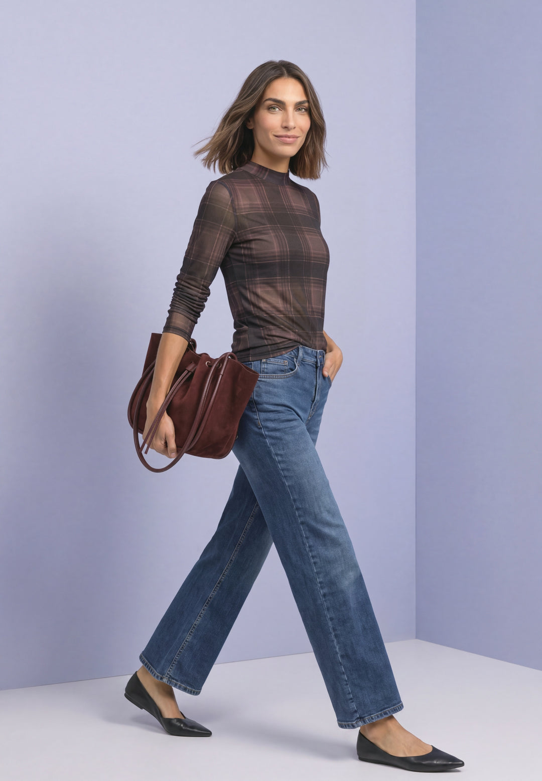 LTD QR printed mesh round neck, sanded amber 37870 Bild 5