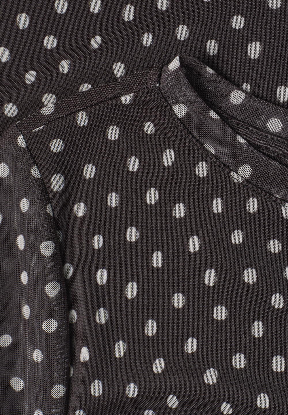 LTD QR printed mesh shirt w.3/, black coffee 27874 Bild 2