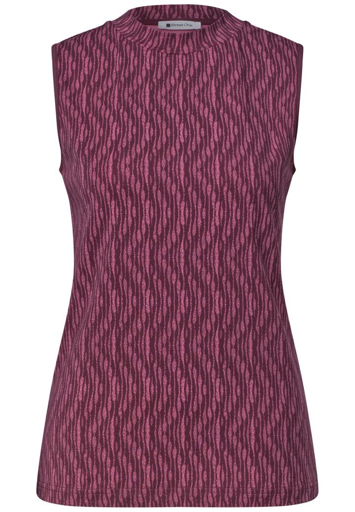 LTD QR printed turtle neck top, blush berry 27846 Bild 1