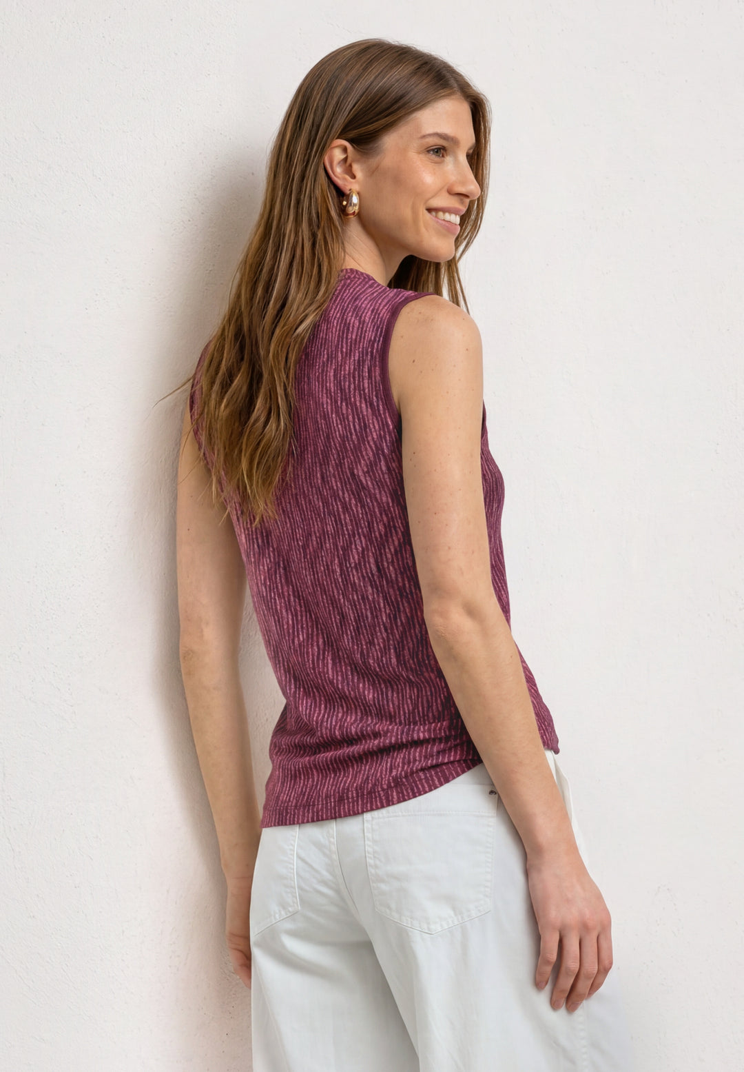 LTD QR printed turtle neck top, blush berry 27846 Bild 4