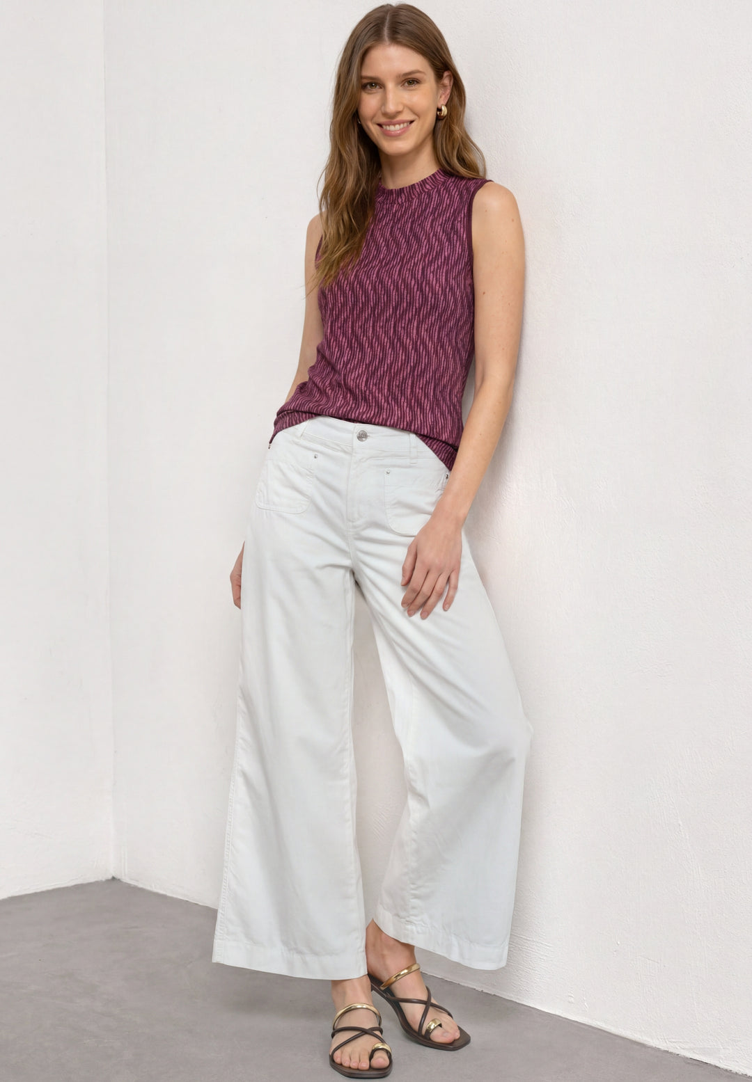 LTD QR printed turtle neck top, blush berry 27846 Bild 5