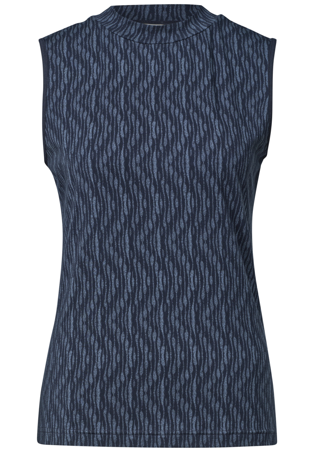 LTD QR printed turtle neck top, ashen blue 27867 Bild 1