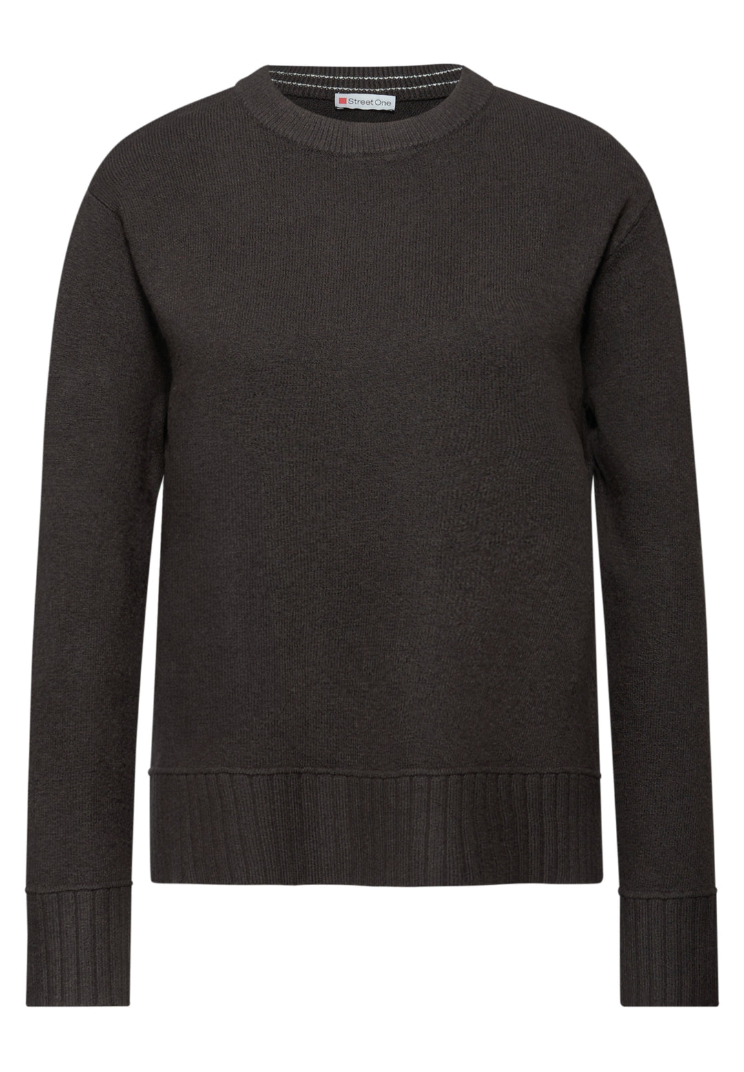 LTD QR_round neck sweater, darkest brown 17103 Bild 1