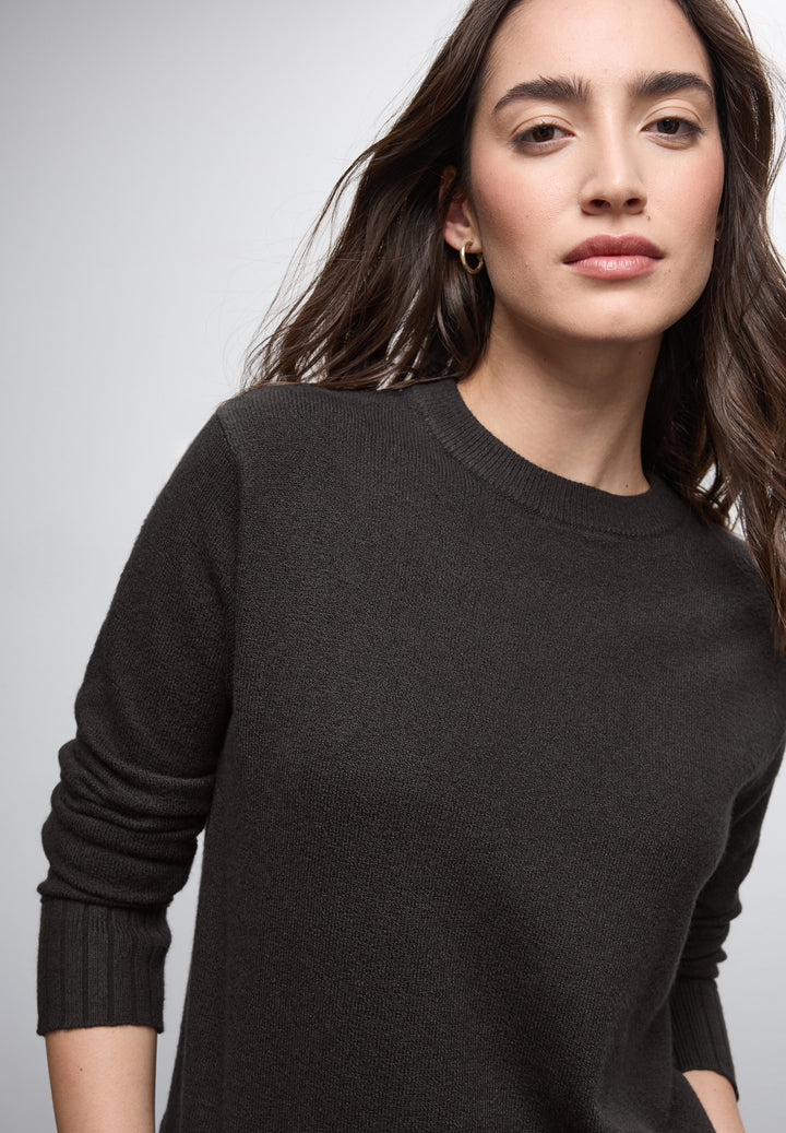 LTD QR_round neck sweater, darkest brown 17103 Bild 6