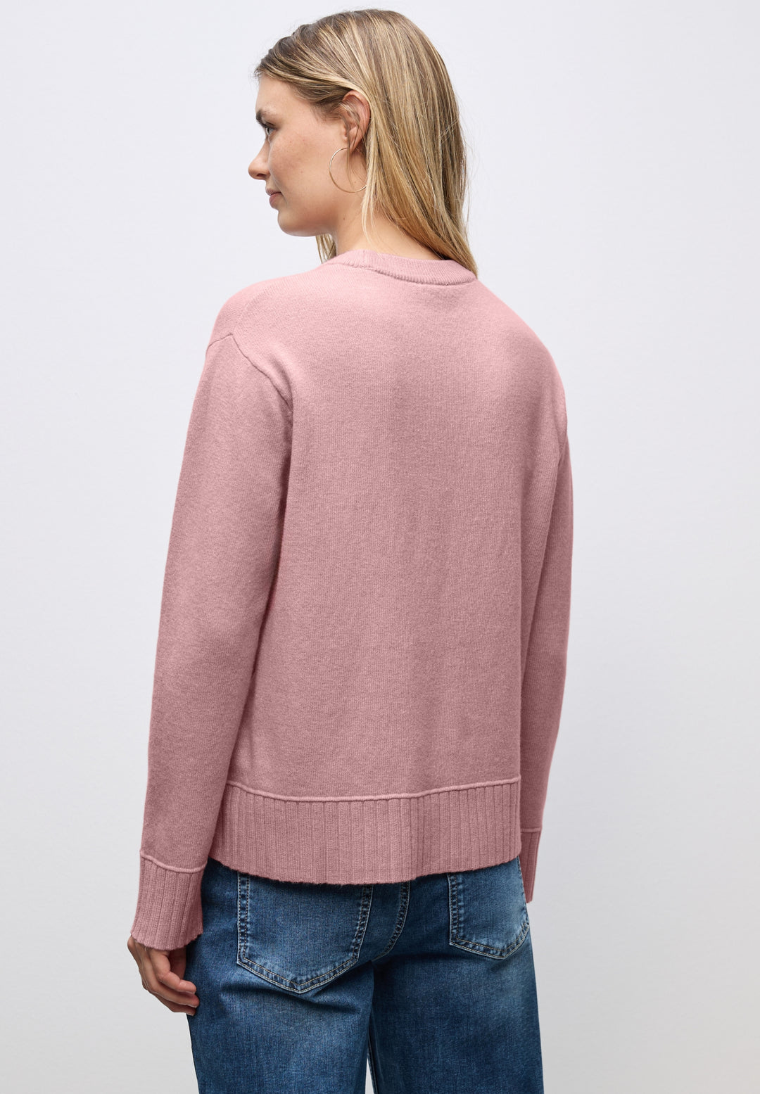 LTD QR_round neck sweater, powder pink mel. 16877 Bild 4