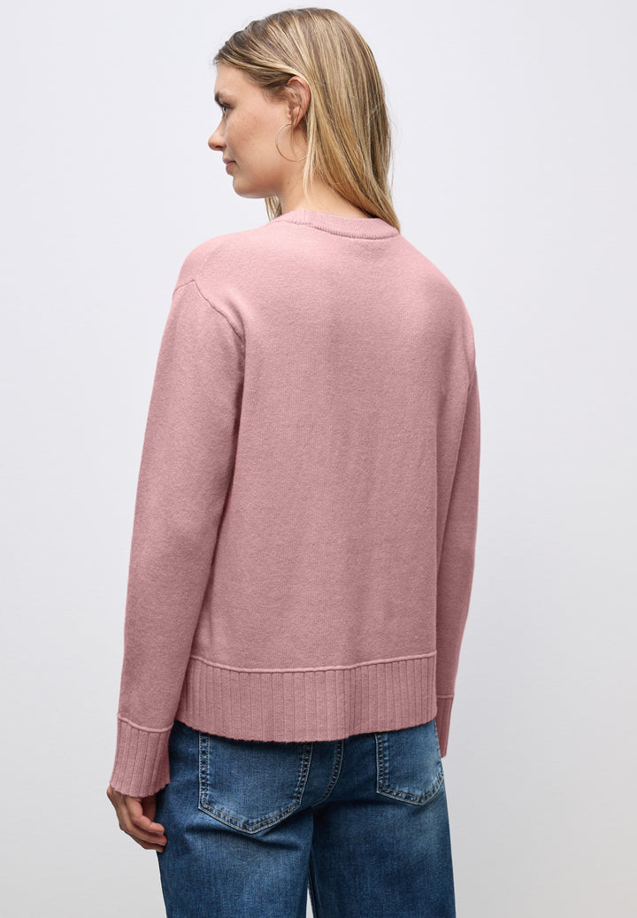LTD QR_round neck sweater, powder pink mel. 16877 Bild 4