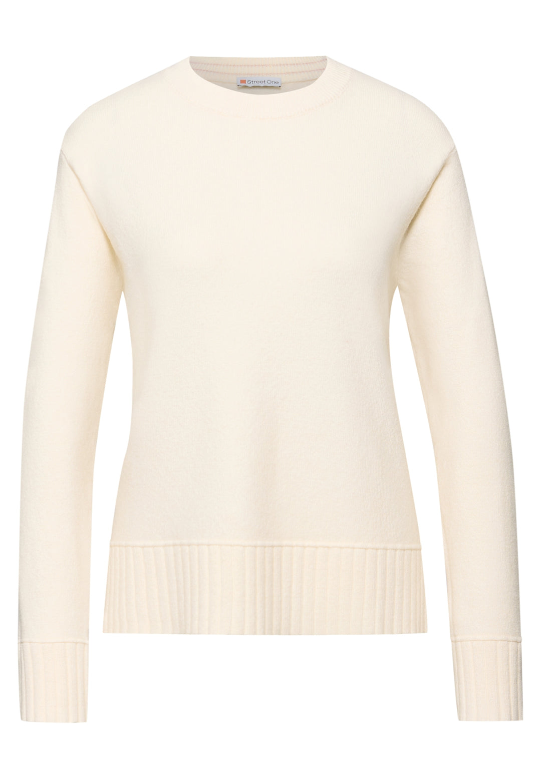 LTD QR_round neck sweater, soft beige 16351 Bild 1