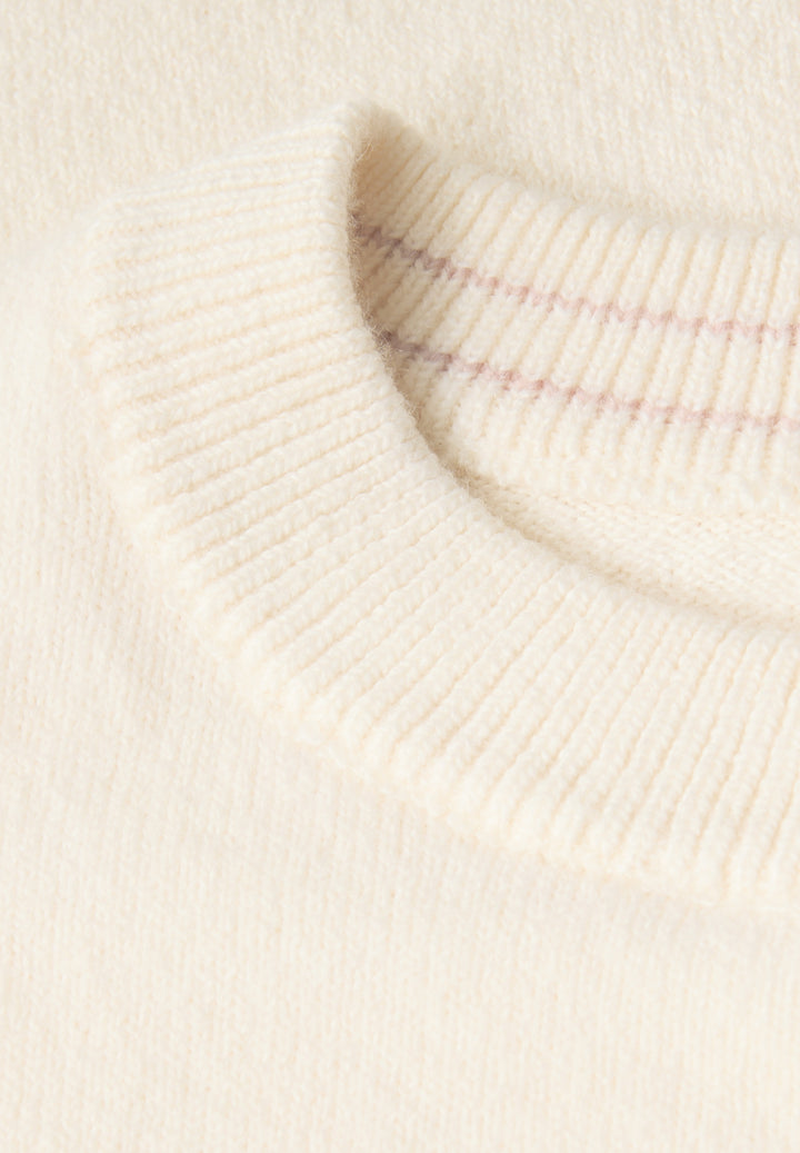 LTD QR_round neck sweater, soft beige 16351 Bild 2