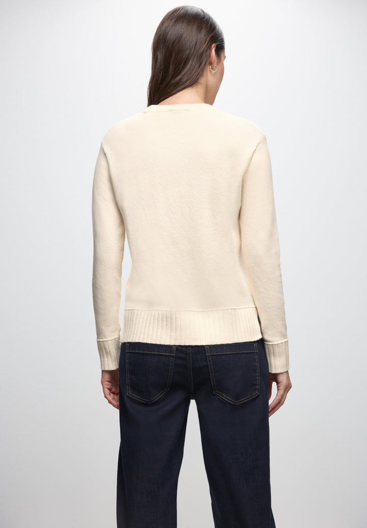 LTD QR_round neck sweater, soft beige 16351 Bild 4