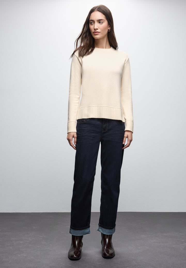 LTD QR_round neck sweater, soft beige 16351 Bild 5