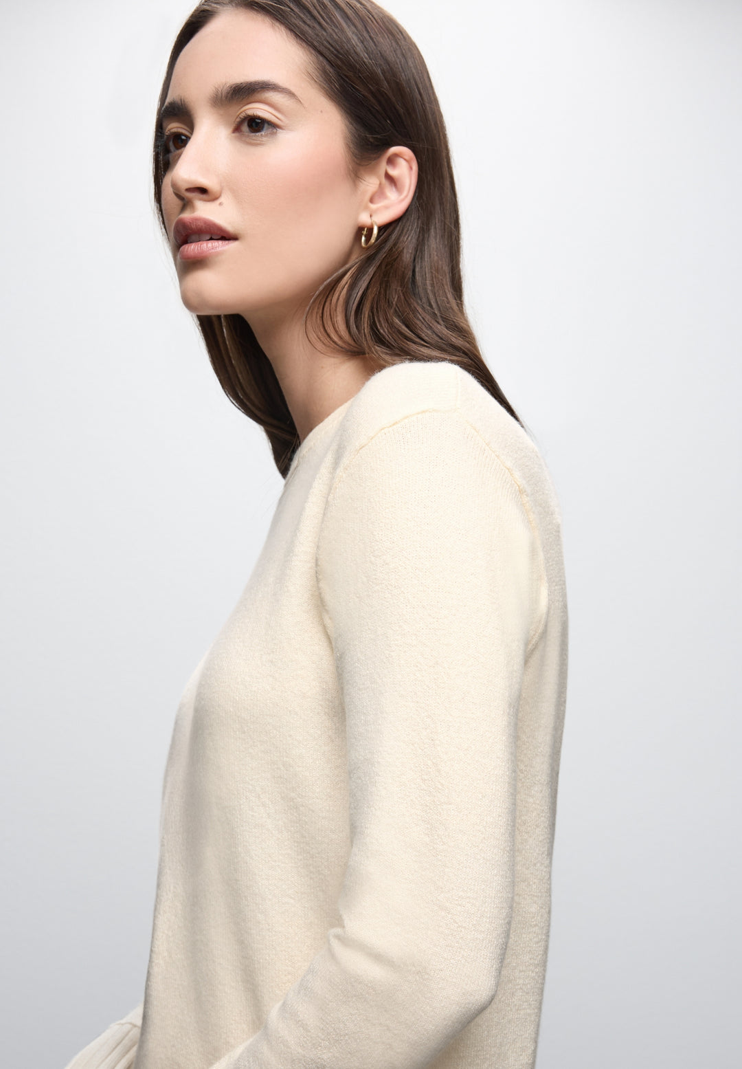 LTD QR_round neck sweater, soft beige 16351 Bild 6