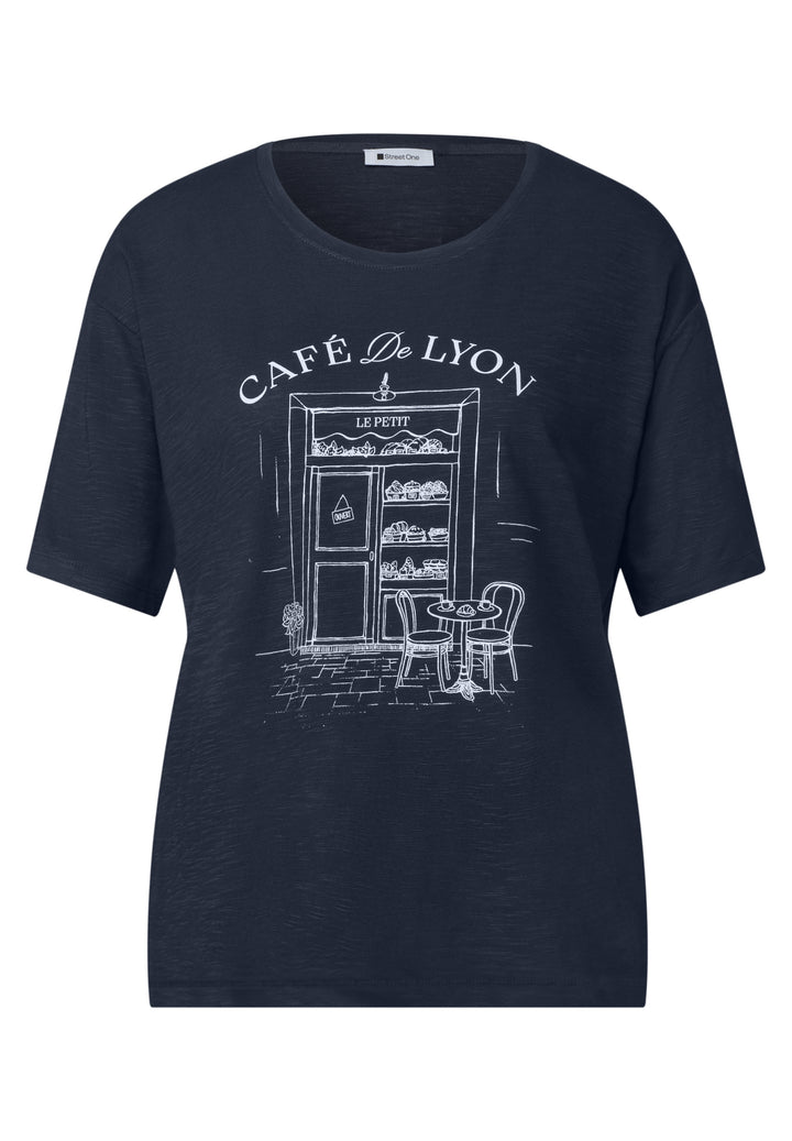 LTD QR shirt w.illustration, darkest blue 27915 Bild 1