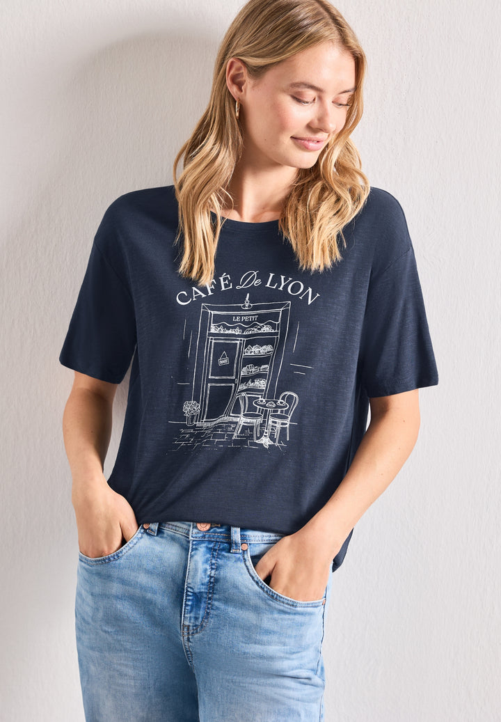 LTD QR shirt w.illustration, darkest blue 27915 Bild 5